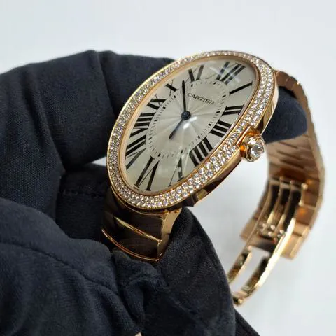 Cartier Baignoire Rose gold Silver 2