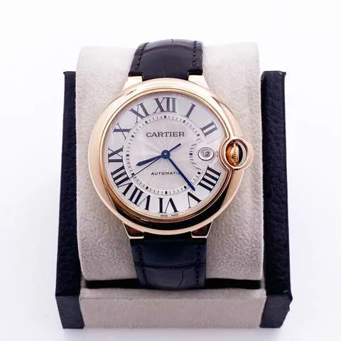 Cartier Ballon Bleu 2999 42mm Rose gold Silver 1