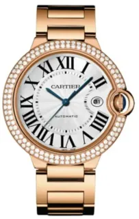 Cartier Ballon Bleu 42mm WE9008Z3 Rose gold White