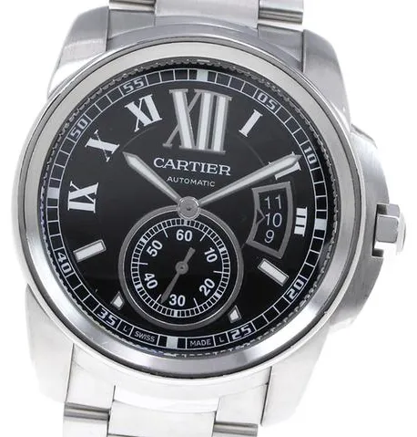 Cartier Calibre de Cartier W7100016 43mm Stainless steel Black