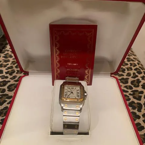 Cartier Santos Galbée 187901 29mm Yellow gold and Stainless steel White