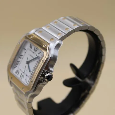 Cartier Santos W2SA0016 35mm Yellow gold and Stainless steel Silver 2