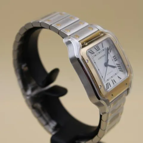 Cartier Santos W2SA0016 35mm Yellow gold and Stainless steel Silver 5