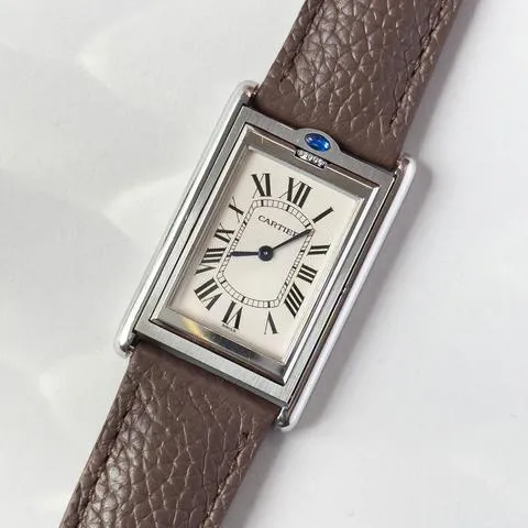 Cartier Tank 2390 25mm Stainless steel White