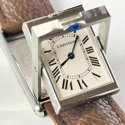 Cartier Tank 2390 25mm Stainless steel White 2