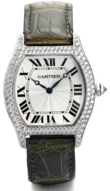 Cartier Tortue 2497 35mm White gold Silver