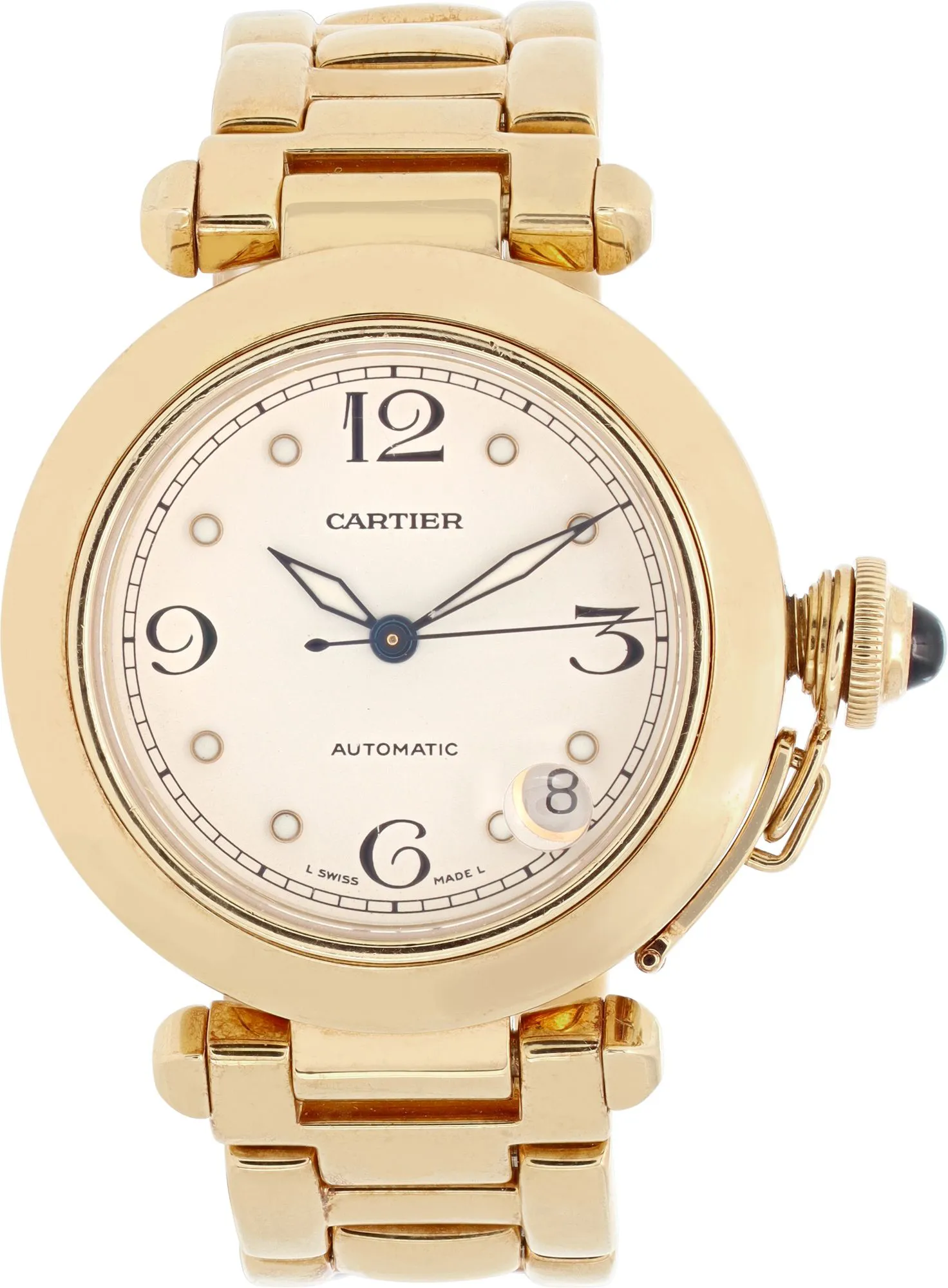 Cartier Pasha WJ111 35mm Yellow gold and 18k yellow gold Ivory