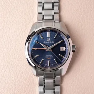 Grand Seiko Hi-Beat 36000 GMT Stainless steel Blue