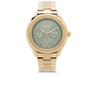 Hugo Boss link-bracelet 38mm 23991625-17 Yellow gold green