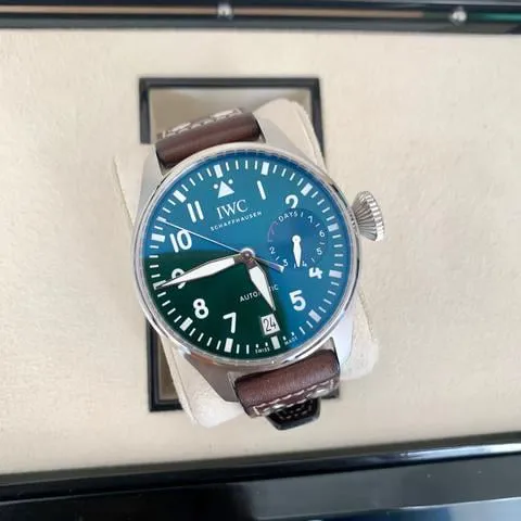 IWC Big Pilot IW501015 46.2mm Stainless steel Green 4