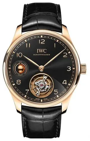 IWC Portuguese Tourbillon 42.5mm Rose gold Black