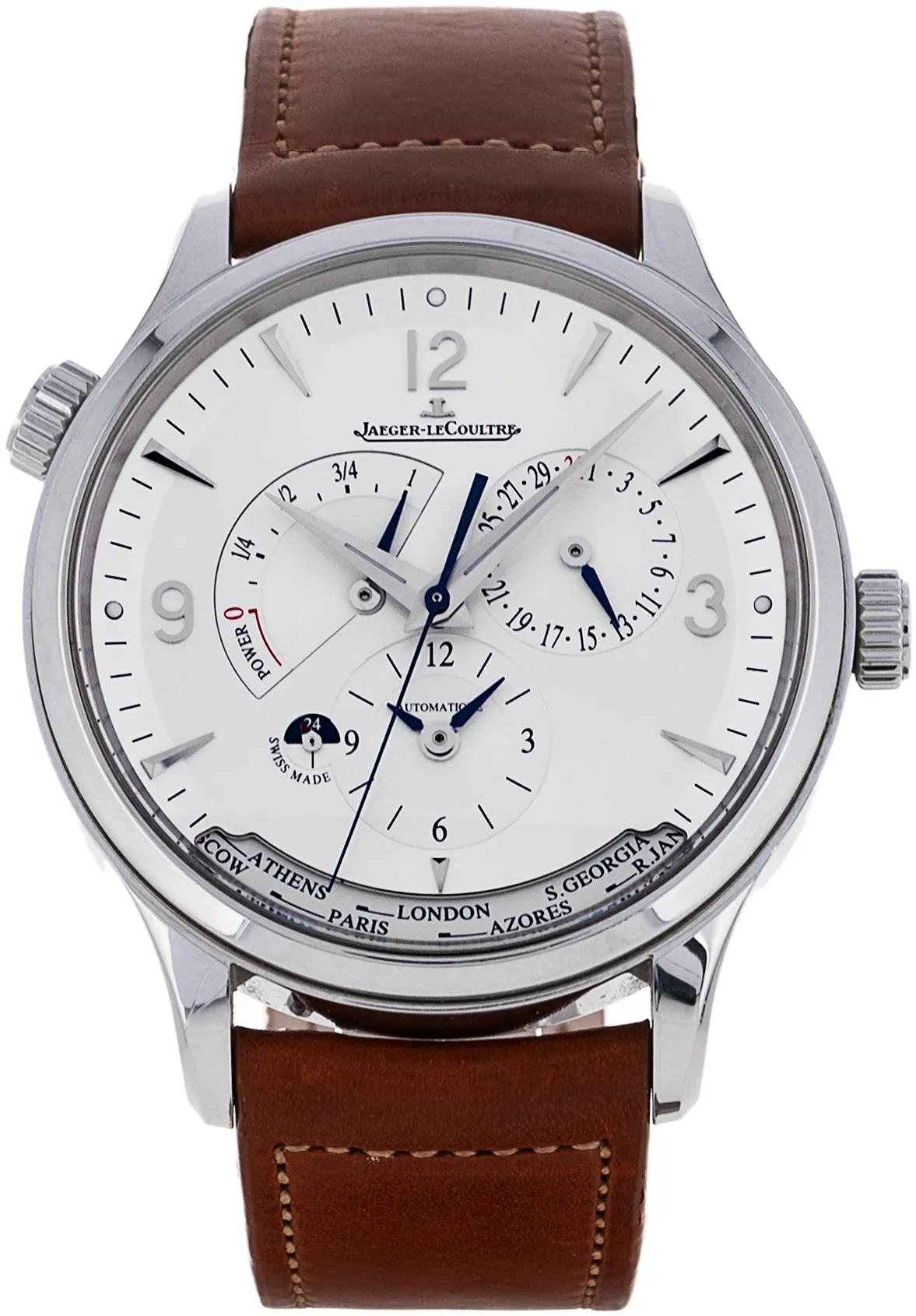 Jaeger-LeCoultre Master Control 4128420 40mm Stainless steel Silver Quarter Arabic