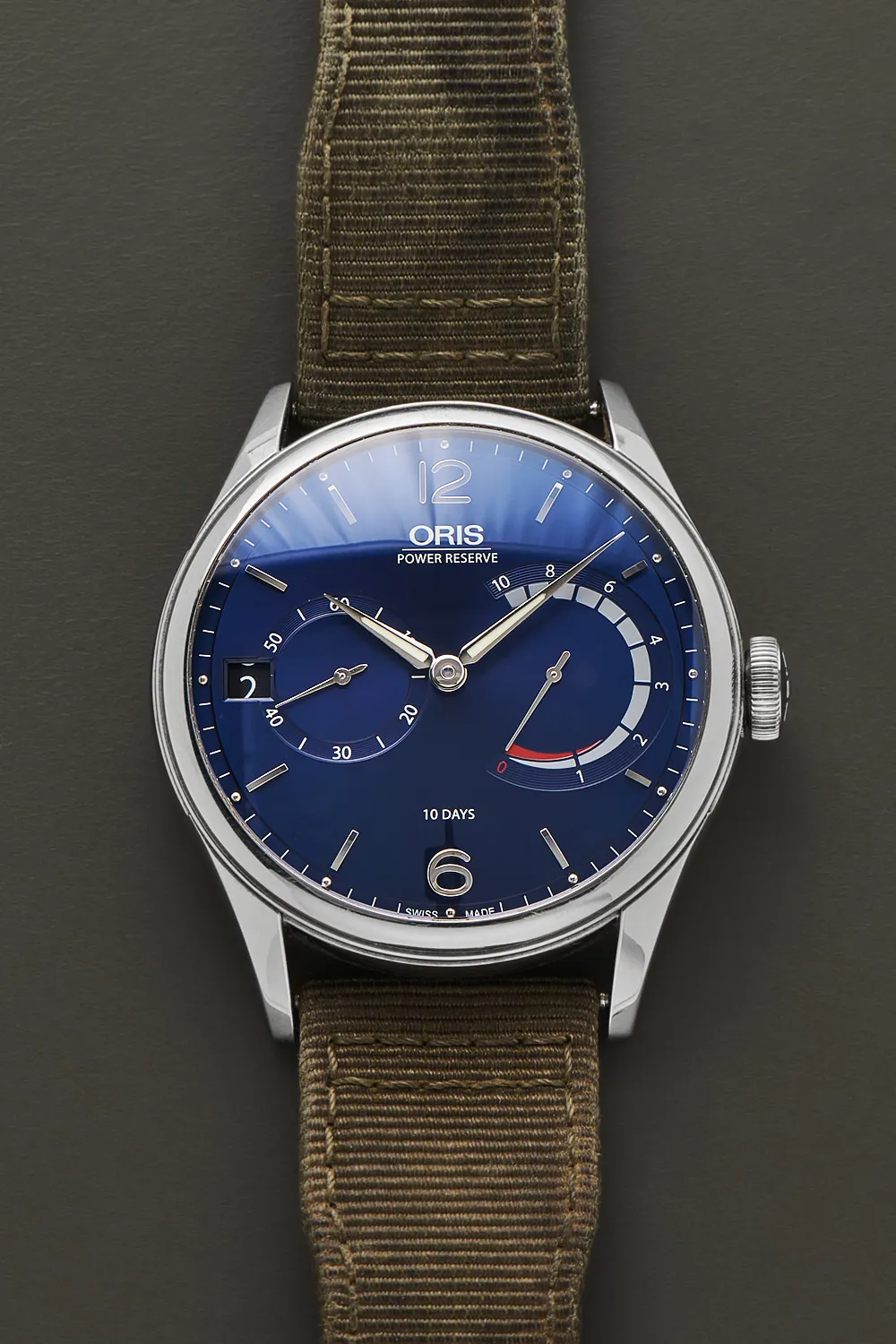 Oris Artelier Calibre 111 01 111 7700 4065-Set 1 23 87FC 43mm Stainless steel Blue