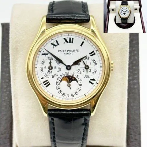 Patek Philippe Perpetual Calendar 3940 36mm Yellow gold White