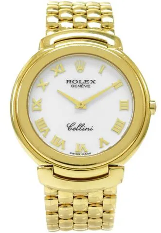 Rolex Cellini 6623 37mm Yellow gold Silver