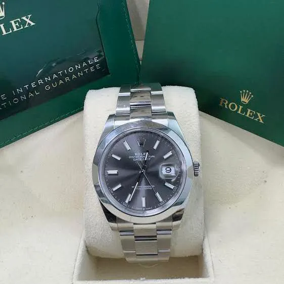 Rolex Datejust 41 126300-0007 41mm Oystersteel Gray 7