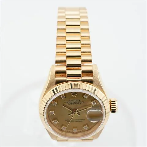 Rolex Datejust 69178G 26mm Yellow gold Blue 12