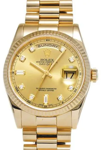 Rolex Day-Date 36 118238A 36mm Yellow gold Champagne