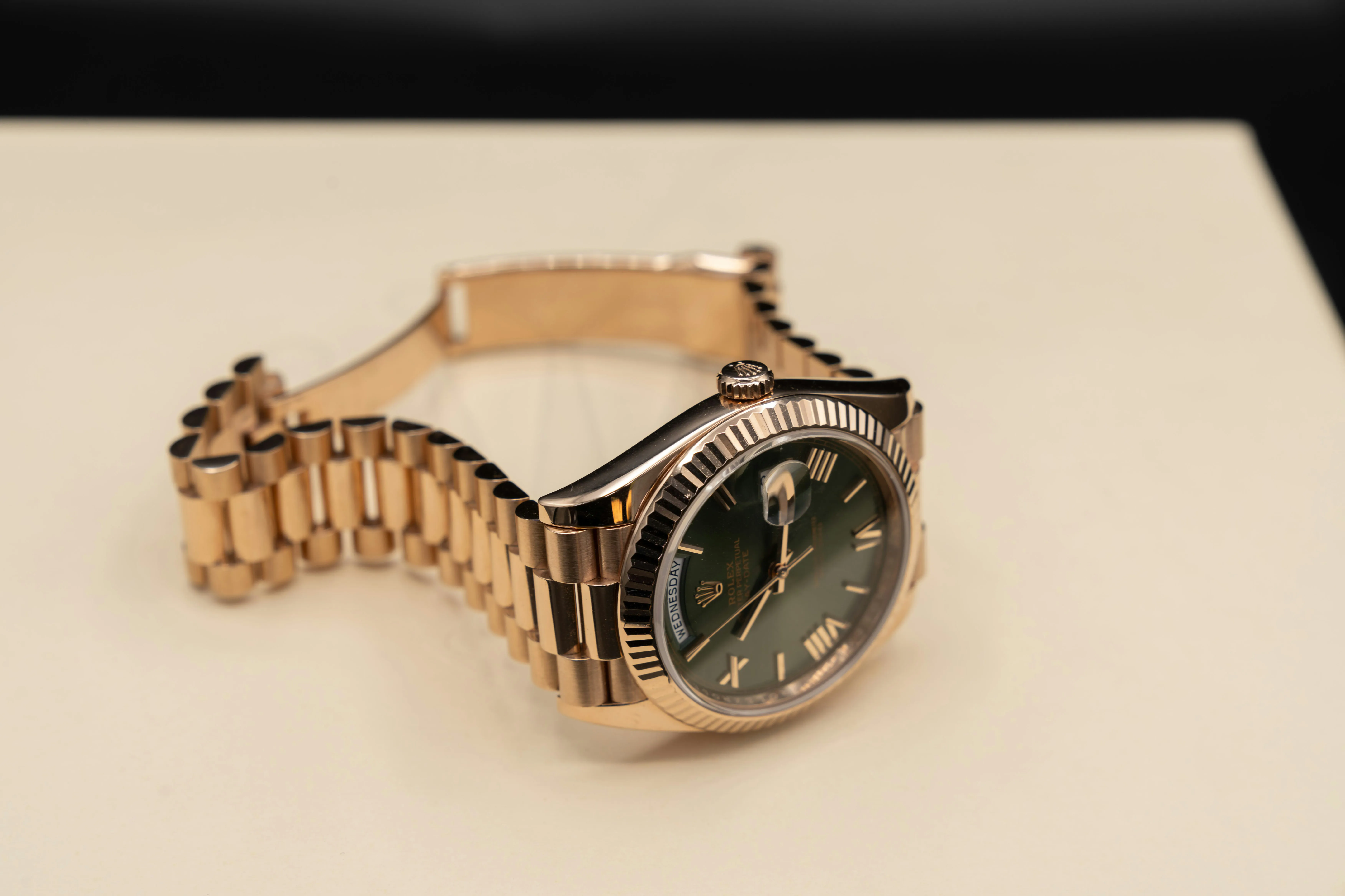 Rolex Day-Date 40 228235 40mm 18k rose gold Olive green 13