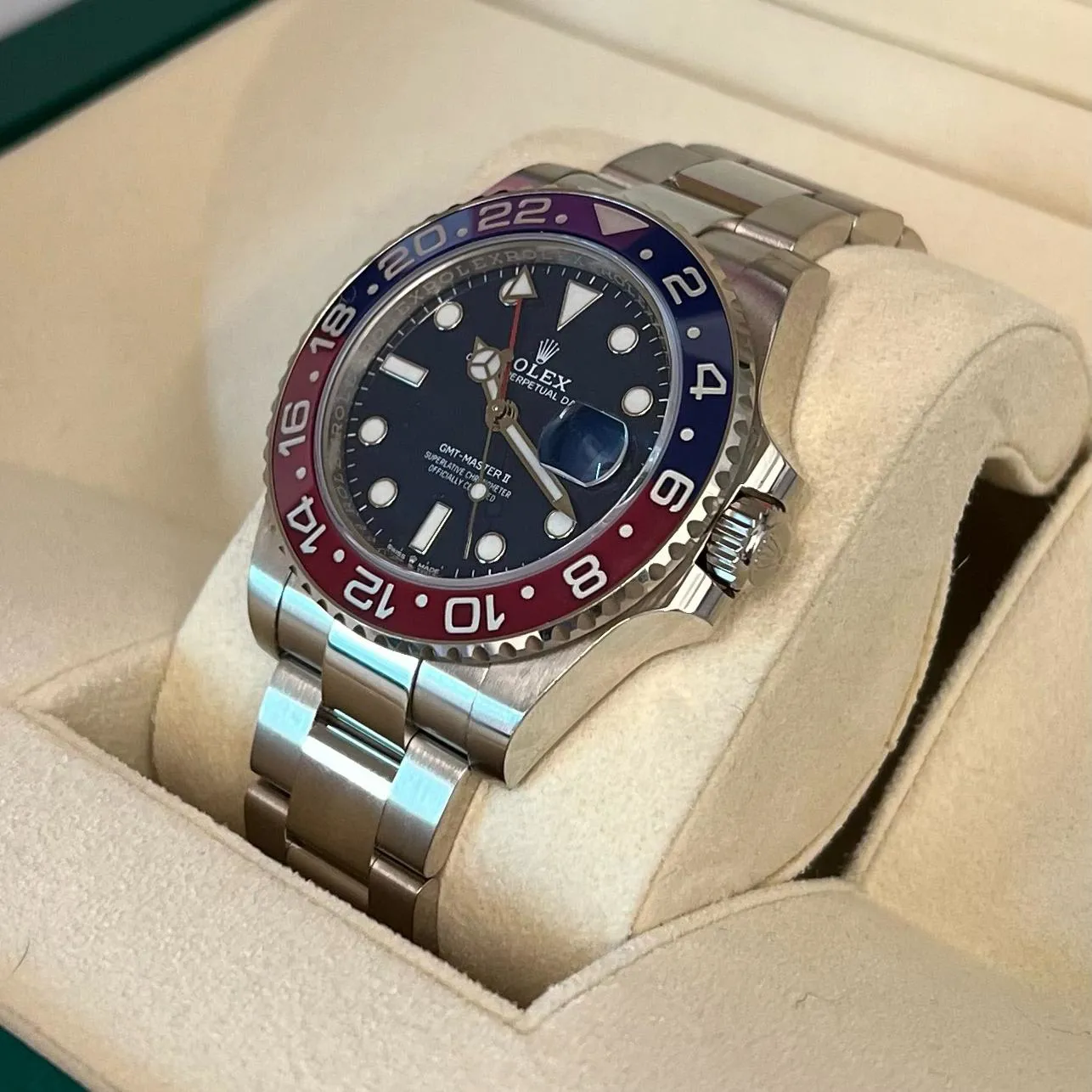 Rolex GMT-Master II 126719BLRO-0003 40mm 18k white gold Blue 1