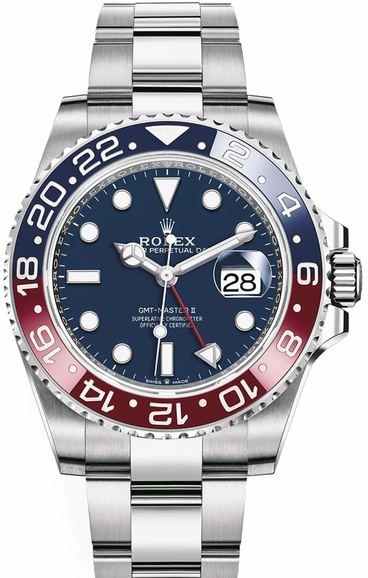 Rolex GMT-Master II 126719BLRO 40mm Stainless steel Gold