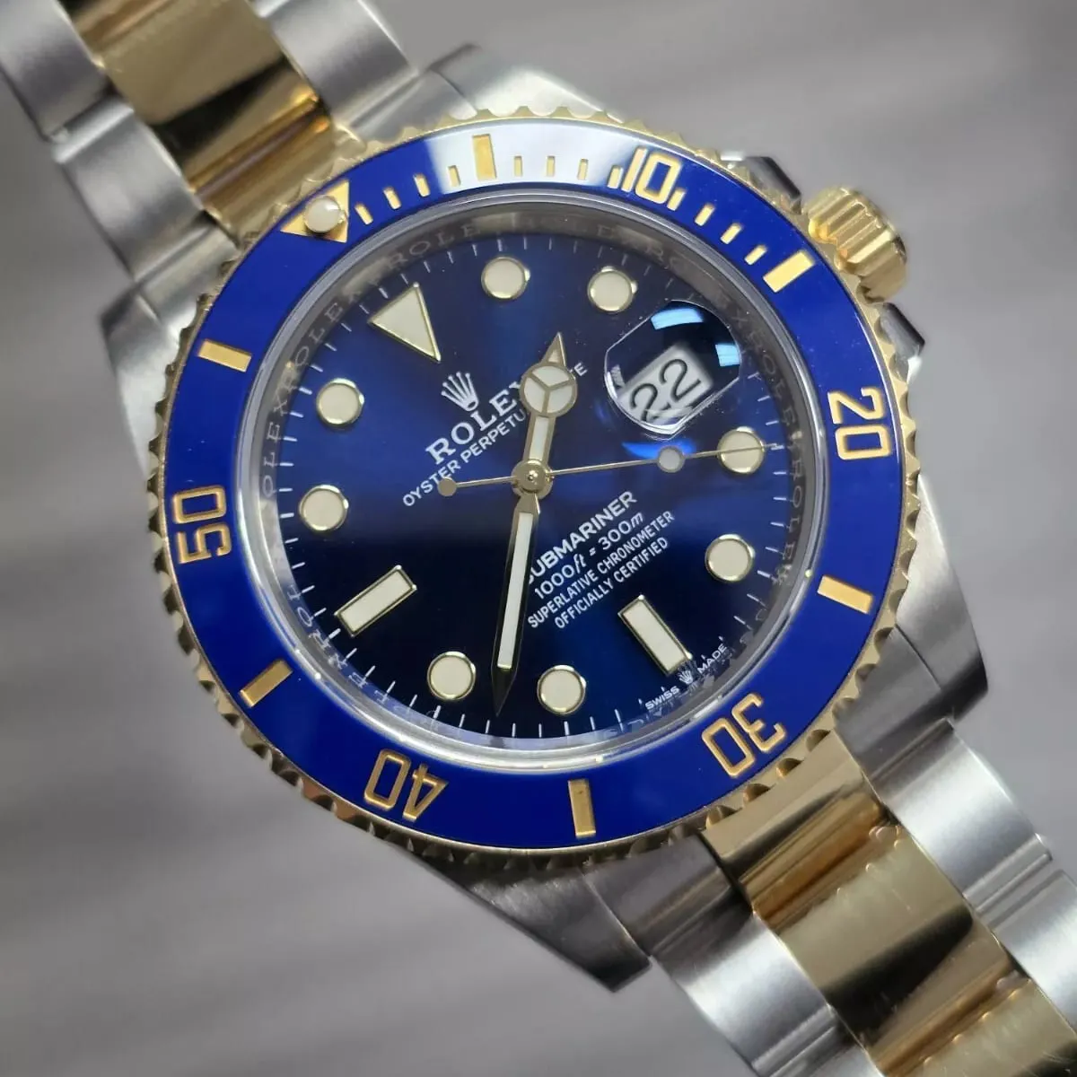 Rolex Submariner 126613LB-0002 41mm Yellow gold and Oystersteel Blue