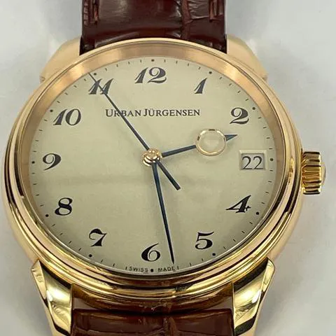 Urban Jürgensen 2240 RG 32mm Rose gold Silver