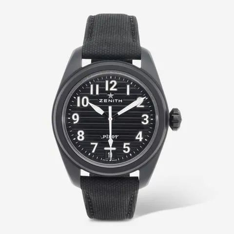 Zenith Pilot 49.4000.3620/21.I001 40mm Black ceramic Black