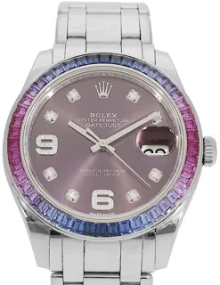 Rolex Datejust Pearlmaster 86349SAFUBL Yellow gold Violett