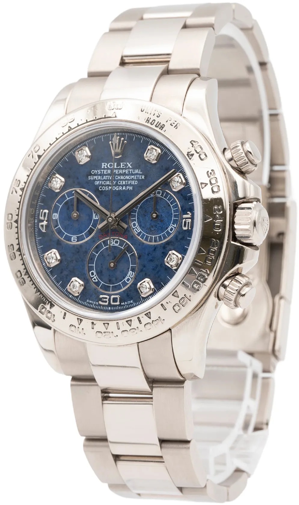 Rolex Daytona 116509 40mm White gold Sodalite and Diamond 1