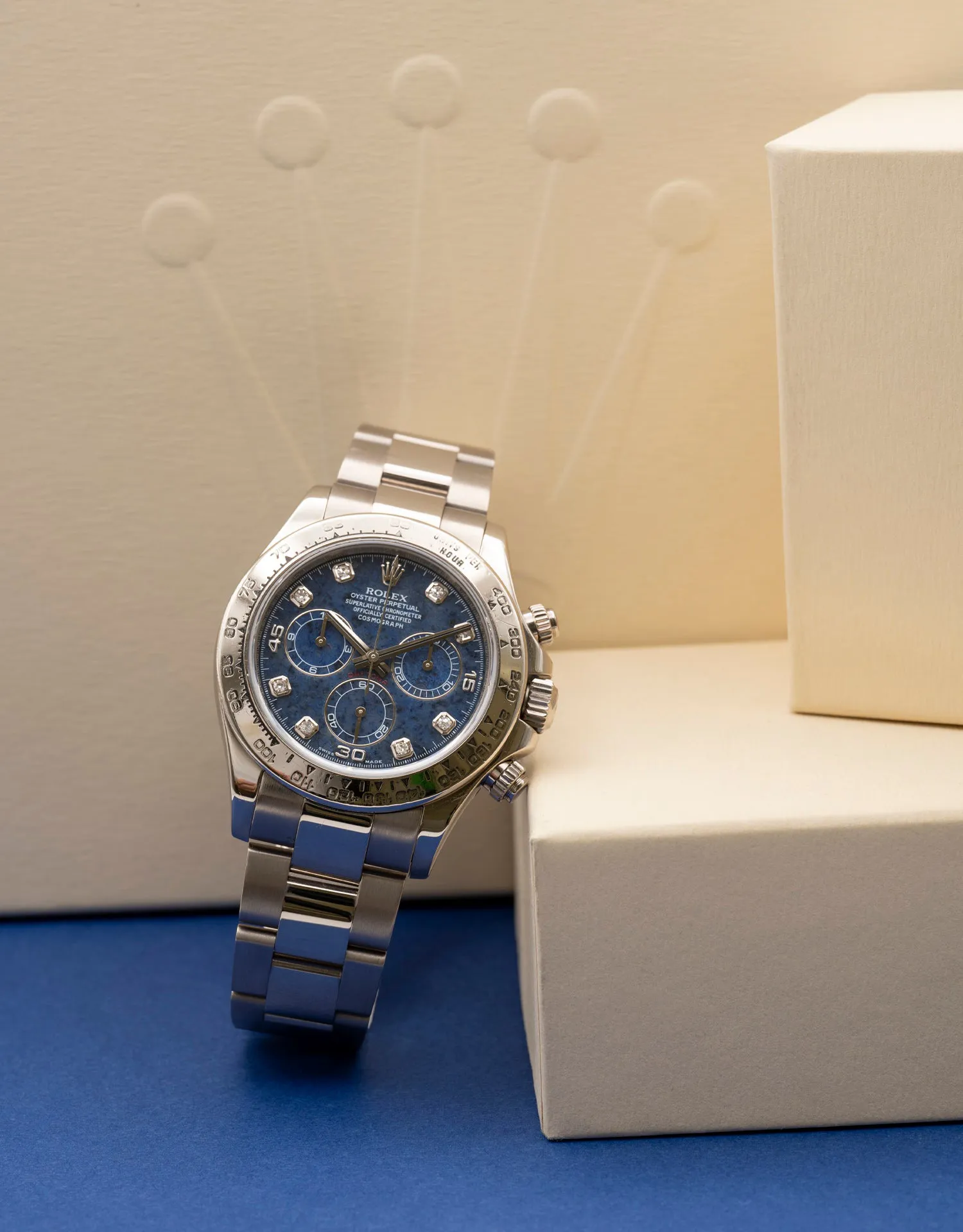 Rolex Daytona 116509 40mm White gold Sodalite and Diamond 5