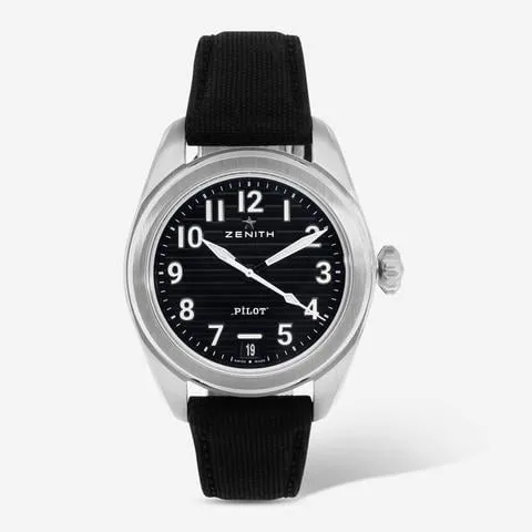 Zenith Pilot 03.4000.3620/21.I001 40mm Stainless steel Black