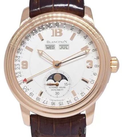 Blancpain Léman Moonphase 3563A-3642-53A 38mm Rose gold Silver