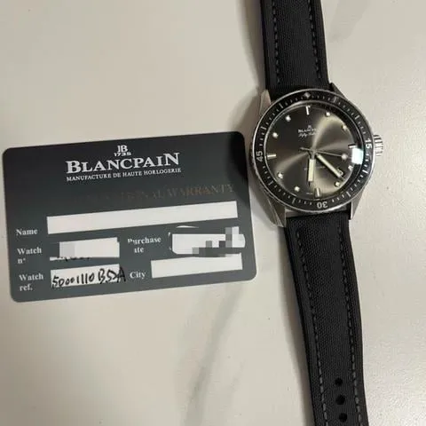 Blancpain Fifty Fathoms 5000-1110-B52A 43mm Stainless steel Gray meteor