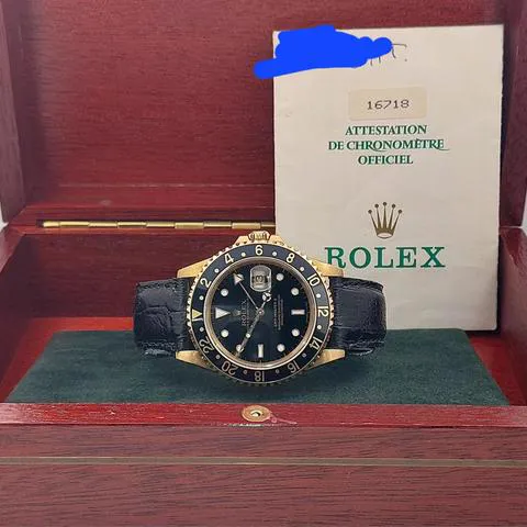 Rolex GMT-Master II 16718 40mm Yellow gold Black