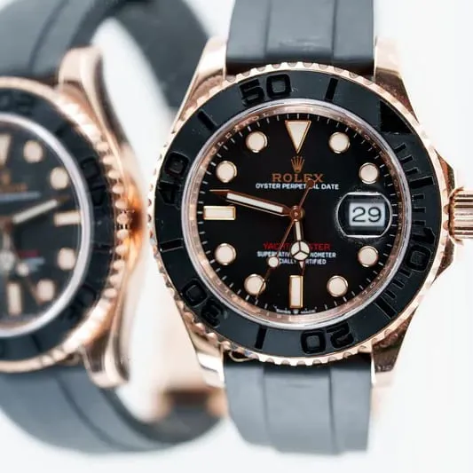 Rolex Yacht-Master 126655-0002 40mm Everose gold Black