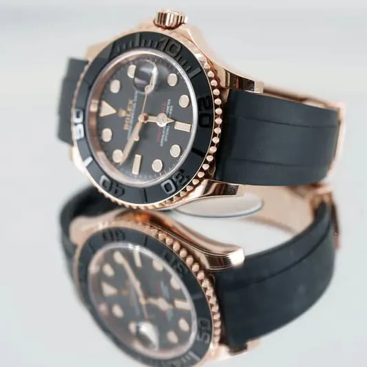 Rolex Yacht-Master 126655-0002 40mm Everose gold Black 2