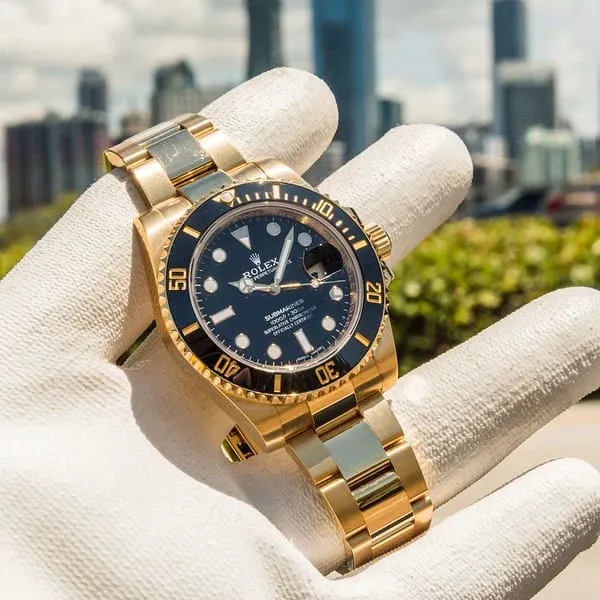 Rolex Submariner 116618LN-0001 40mm Yellow gold Black