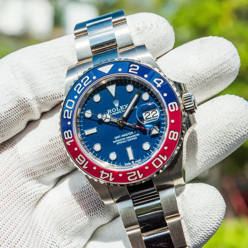 Rolex GMT-Master II 126719BLRO-0003 40mm 18k white gold Blue