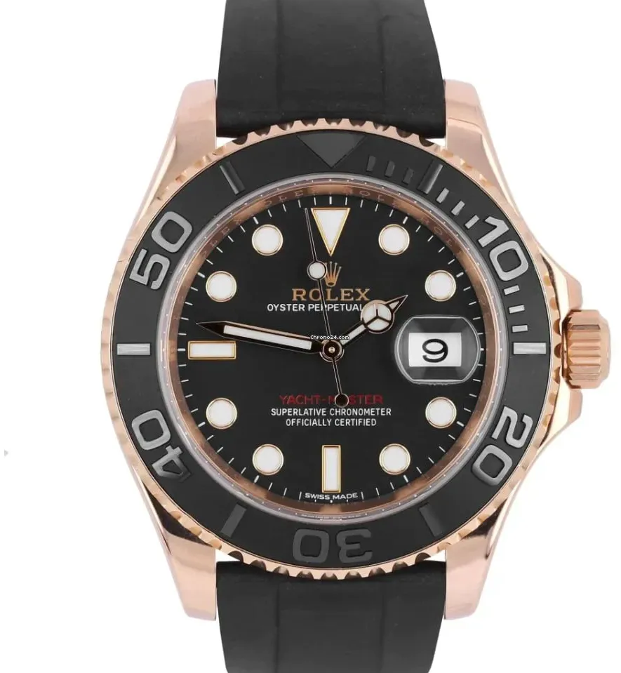 Rolex Yacht-Master 126655-0002 40mm Everose gold Black