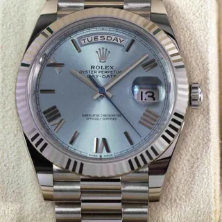 Rolex Day-Date 228236-0012 Platinum Ice Blue