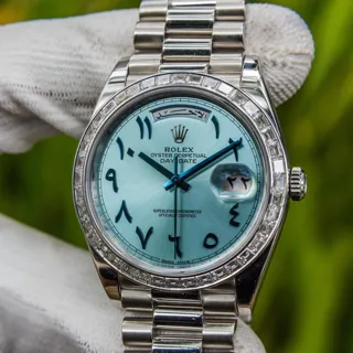 Rolex Day-Date 40 228396TBR Platinum Ice-Blue