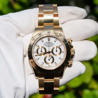 Rolex Cosmograph Daytona 116508-0001 Yellow gold White