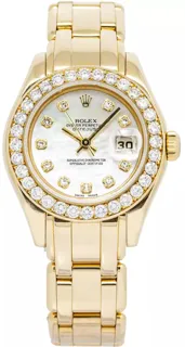 Rolex Pearlmaster 69298 Yellow gold Champagne$Mother of Pearl