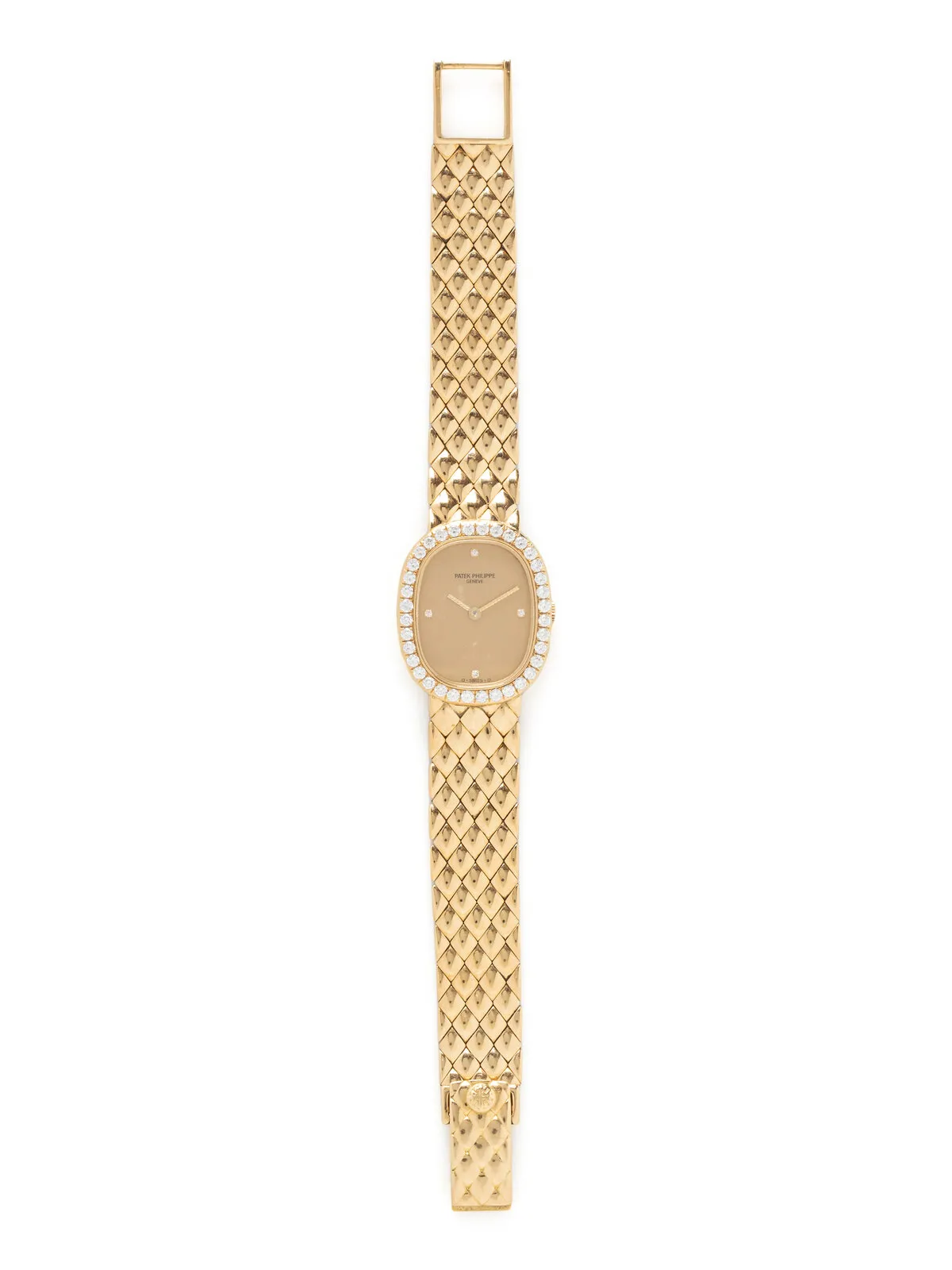 Patek Philippe 25mm Diamond and 18k yellow gold Champagne