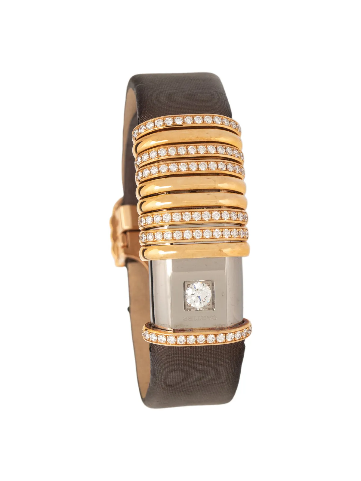 Cartier Declaration 14mm Titanium and Diamond and 18k yellow gold Silver 1