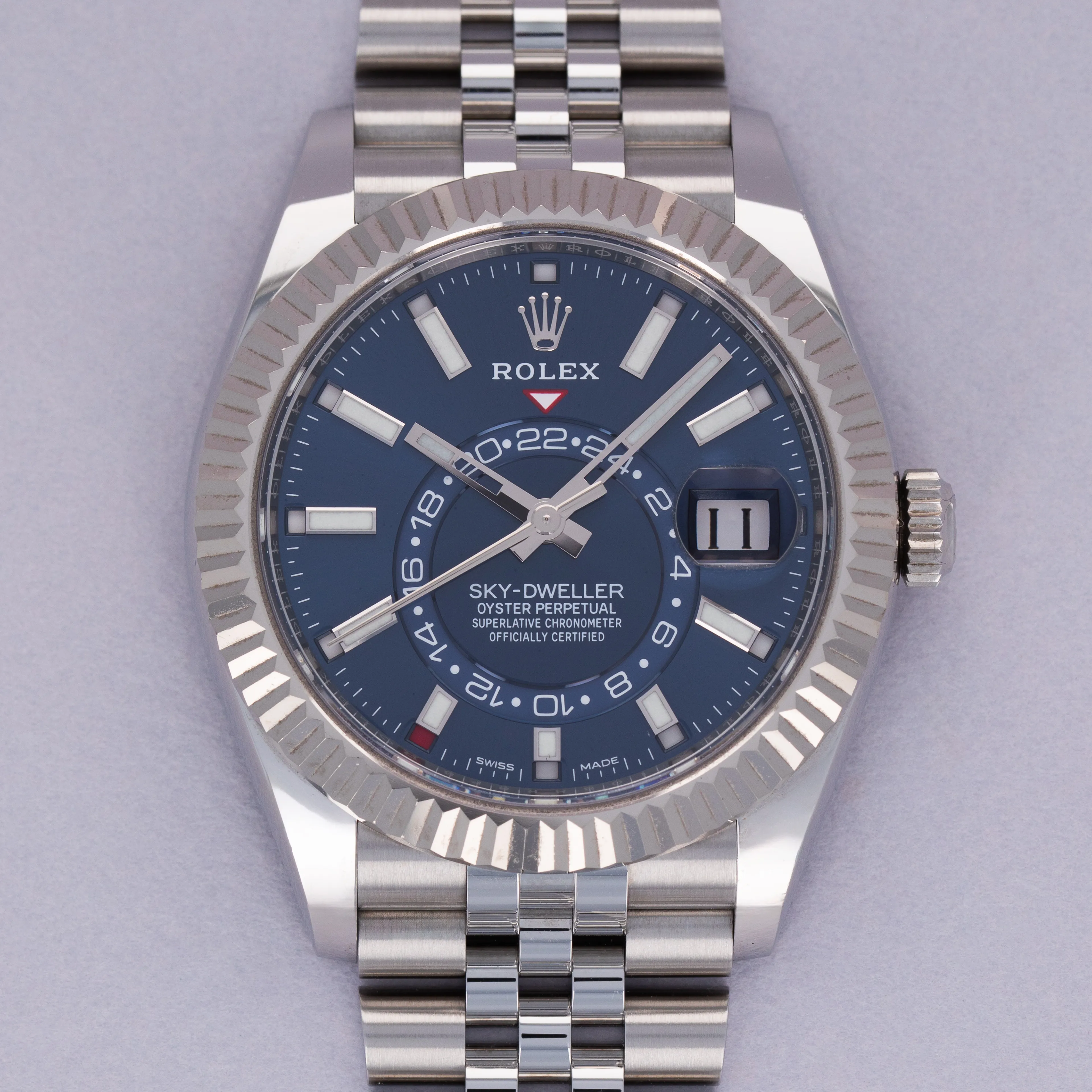 Rolex Sky-Dweller 326934 42mm White gold and Stainless steel Blue