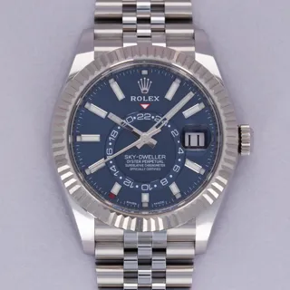 Rolex Sky-Dweller 326934 White gold and Stainless steel Blue