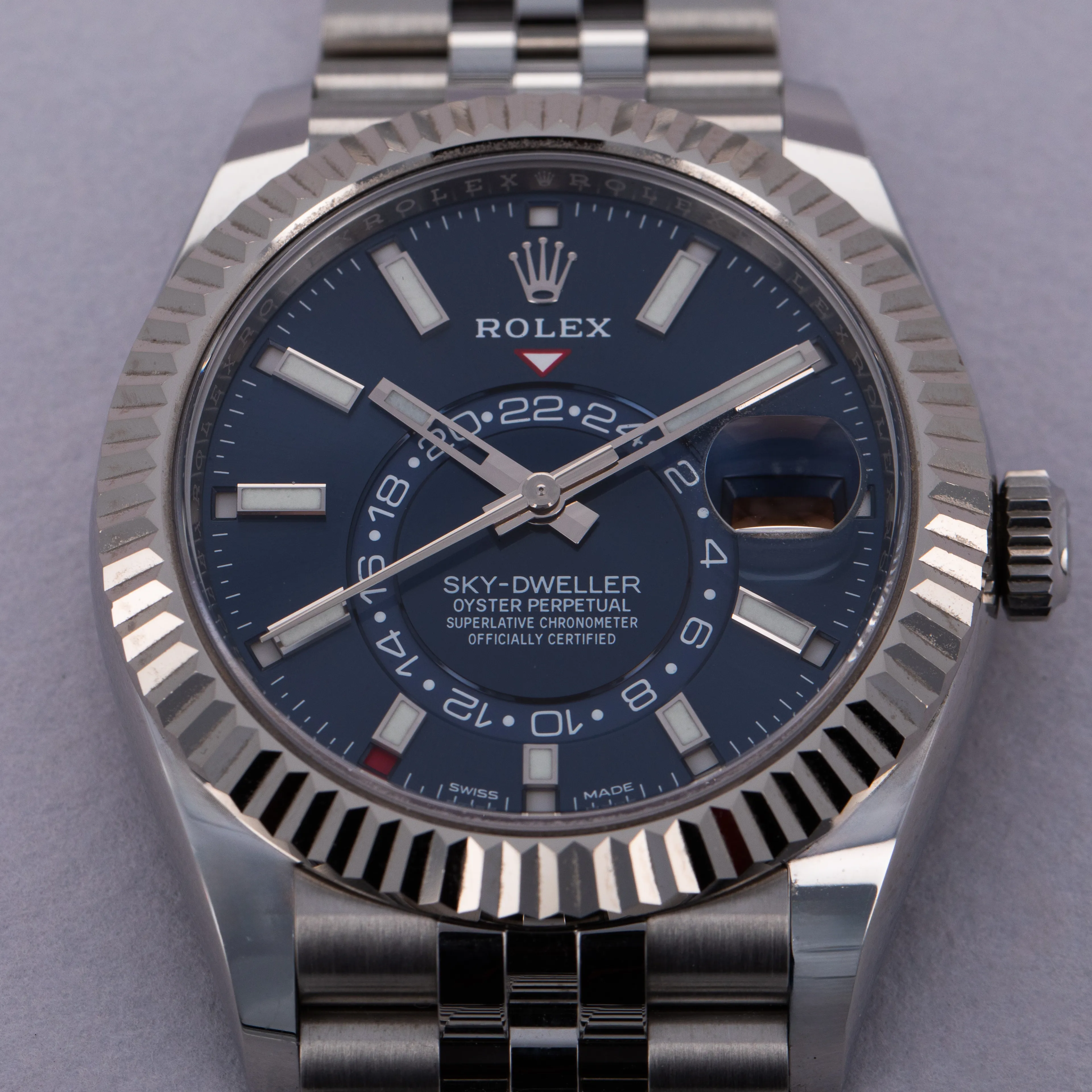 Rolex Sky-Dweller 326934 42mm White gold and Stainless steel Blue 11