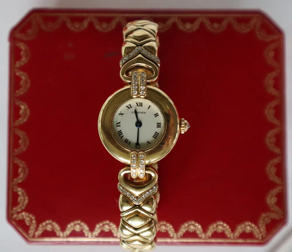 Cartier Colisee 8057922 24mm 18k yellow gold Silver